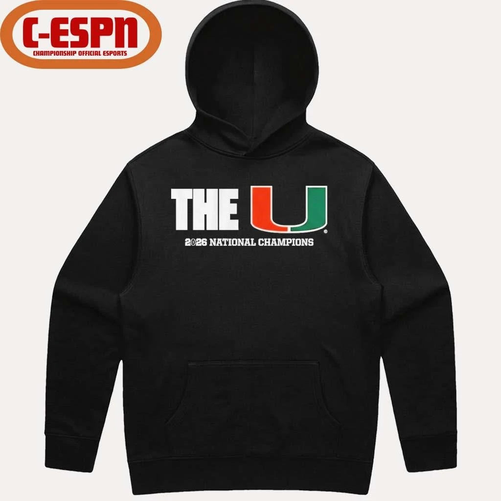 Official The U National Champions 2026 Miami Football T-Shirt