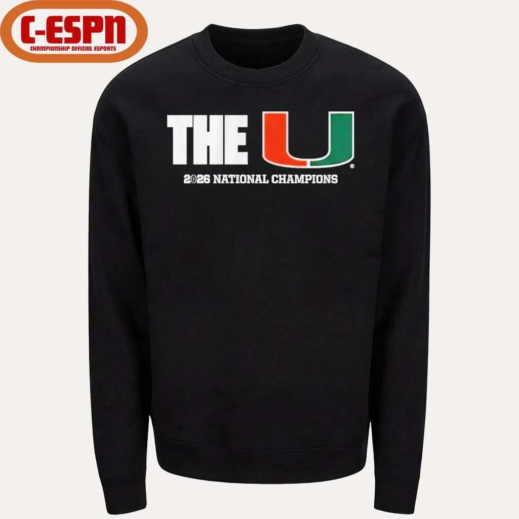 Official The U National Champions 2026 Miami Football T-Shirt