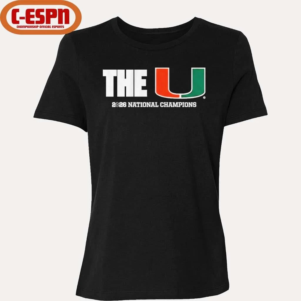 Official The U National Champions 2026 Miami Football T-Shirt