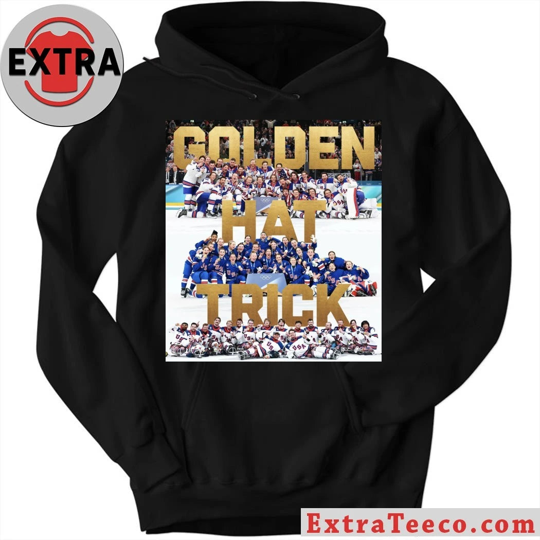 Official The U.S. hockey team celebrates their Olympic gold medal victory Logo Shirt