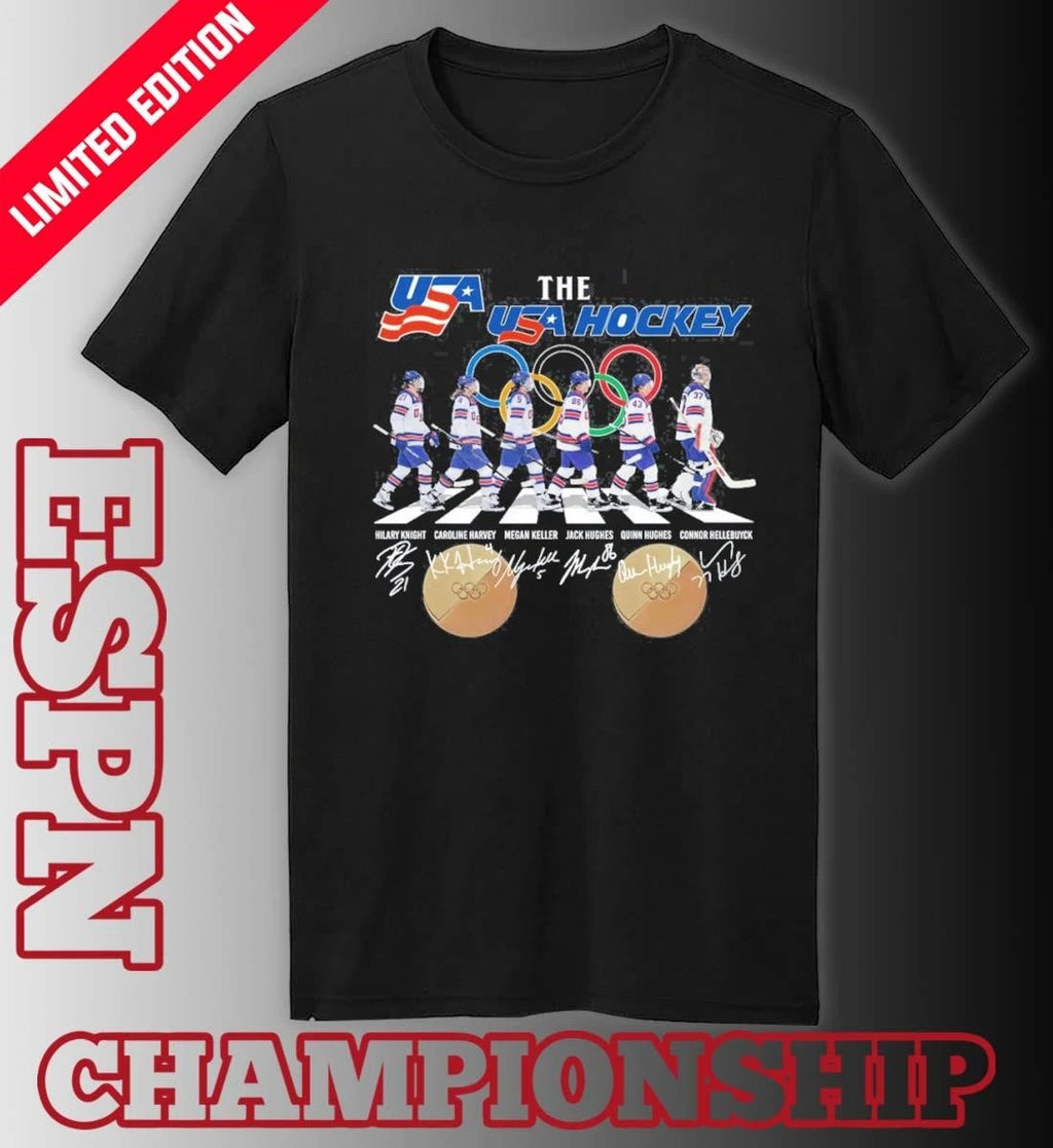 Official The USA Hockey Abbey Road Shirt