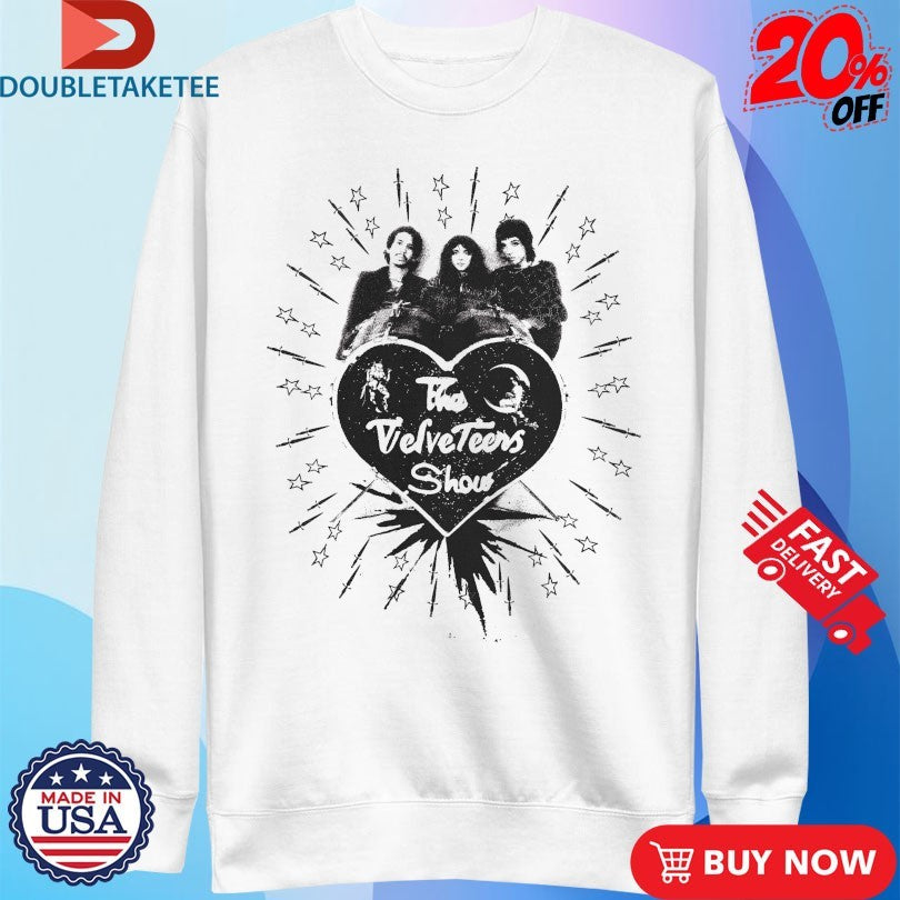 Official The Velveteers Show Lilac Heart Kick Drum Shirts