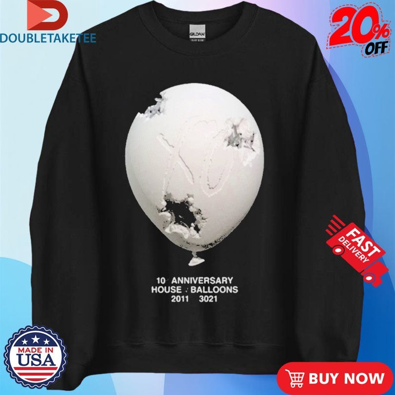 Official The Weeknd X Daniel Arsham House Of Balloons 10 Year Shirts