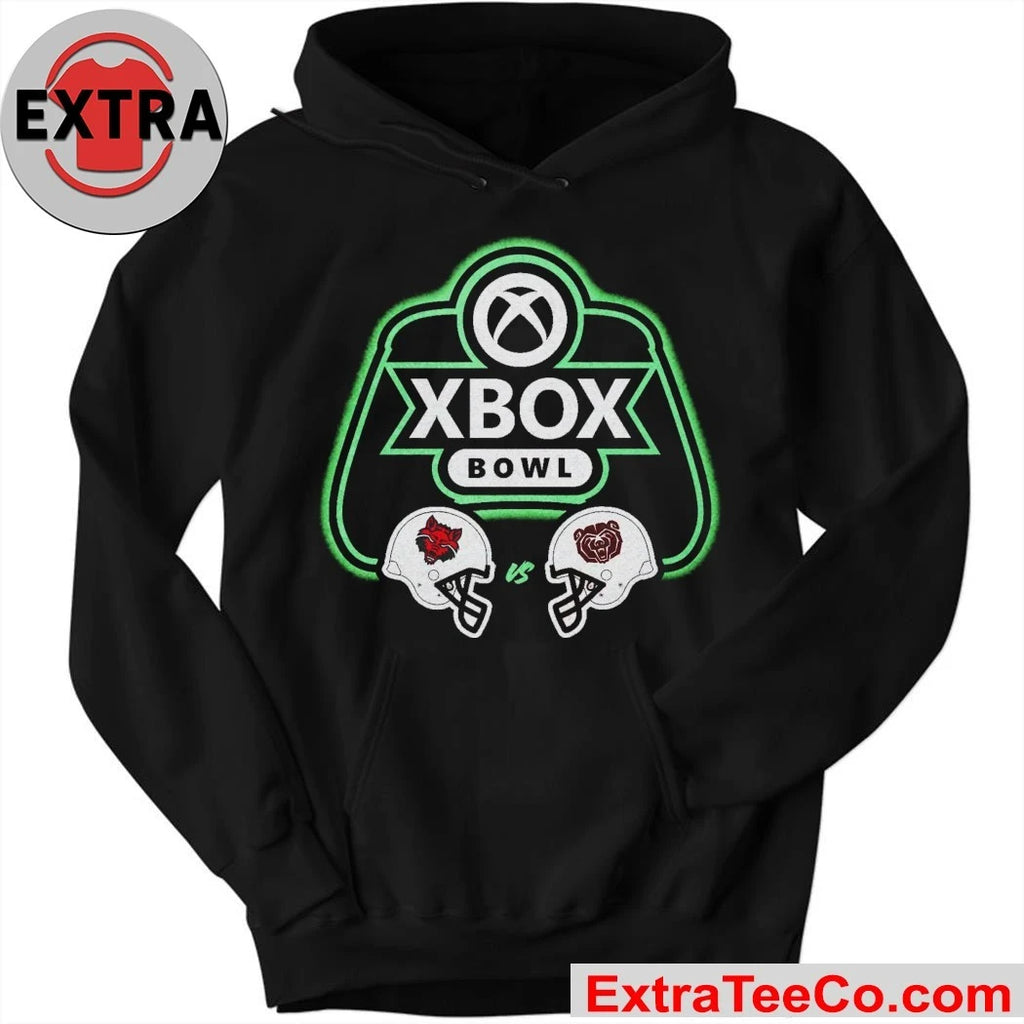 Official The Xbox Bowl 2025 features the Missouri State Bears and the Arkansas State Red Wolves Logo Shirt