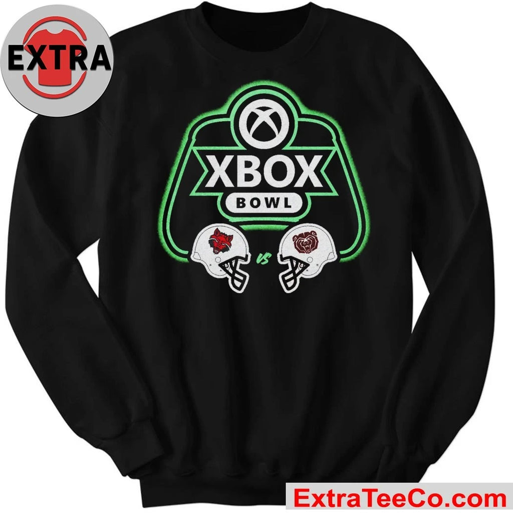 Official The Xbox Bowl 2025 features the Missouri State Bears and the Arkansas State Red Wolves Logo Shirt