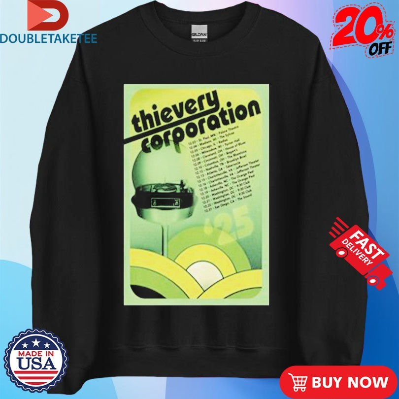 Official Thievery Corporation The Midwest And South Tour 2025 Shirts