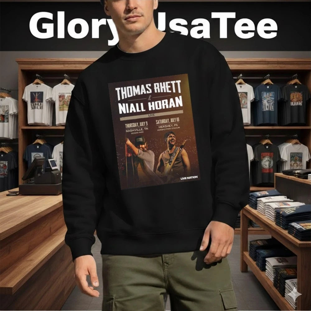 Official Thomas Rhett And Niall Horan 2026 Nashville TN Hershey PA Geodis Park Hersheypark Stadium July 9th 18th Shirt
