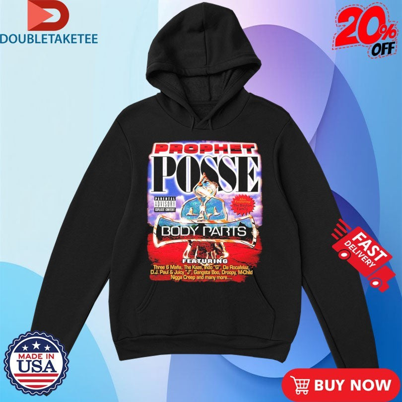 Official Three 6 Mafia Prophet Posse Body Parts Shirts