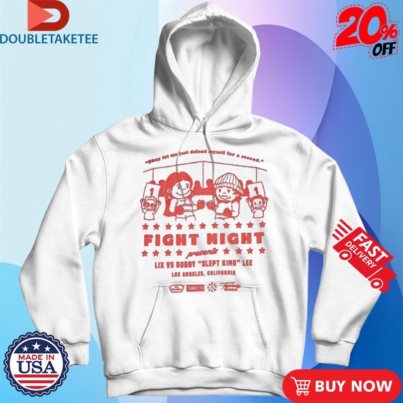 Official Tigerbelly Fight Night Lix Vs Bobby Slept King Lee Los Angeles California Shirts