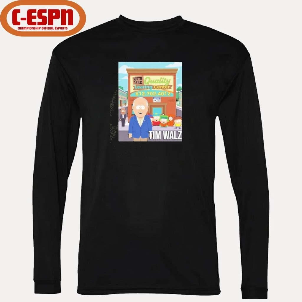 Official Tim Walz South Park Quality Learning Center Shirt
