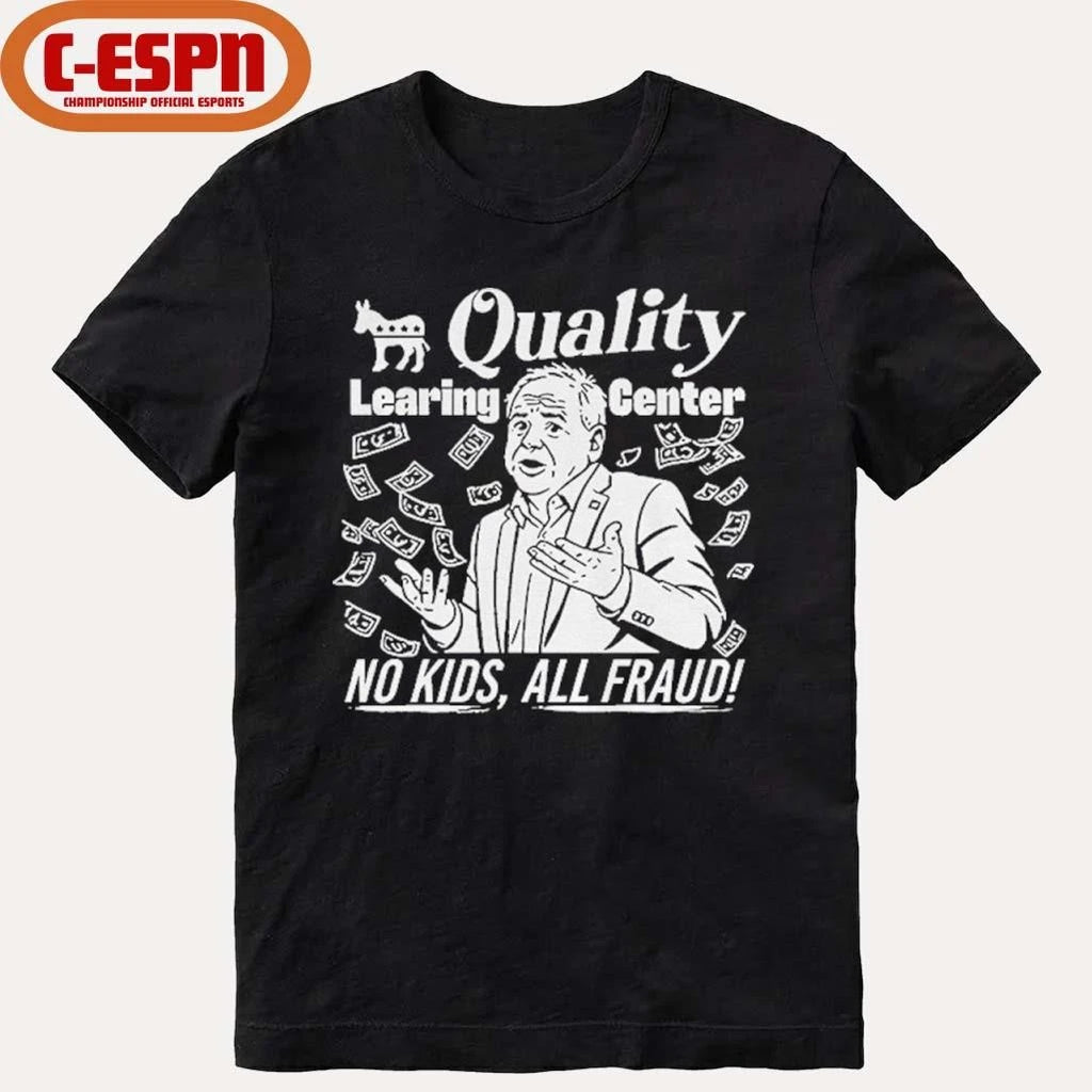 Official Tim Walz quality learning center no kids all fraud shirt