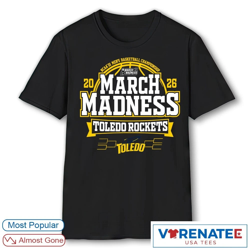 Official Toledo Rockets 2026 NCAA DI Men’s Basketball Championship March Madness T-Shirt