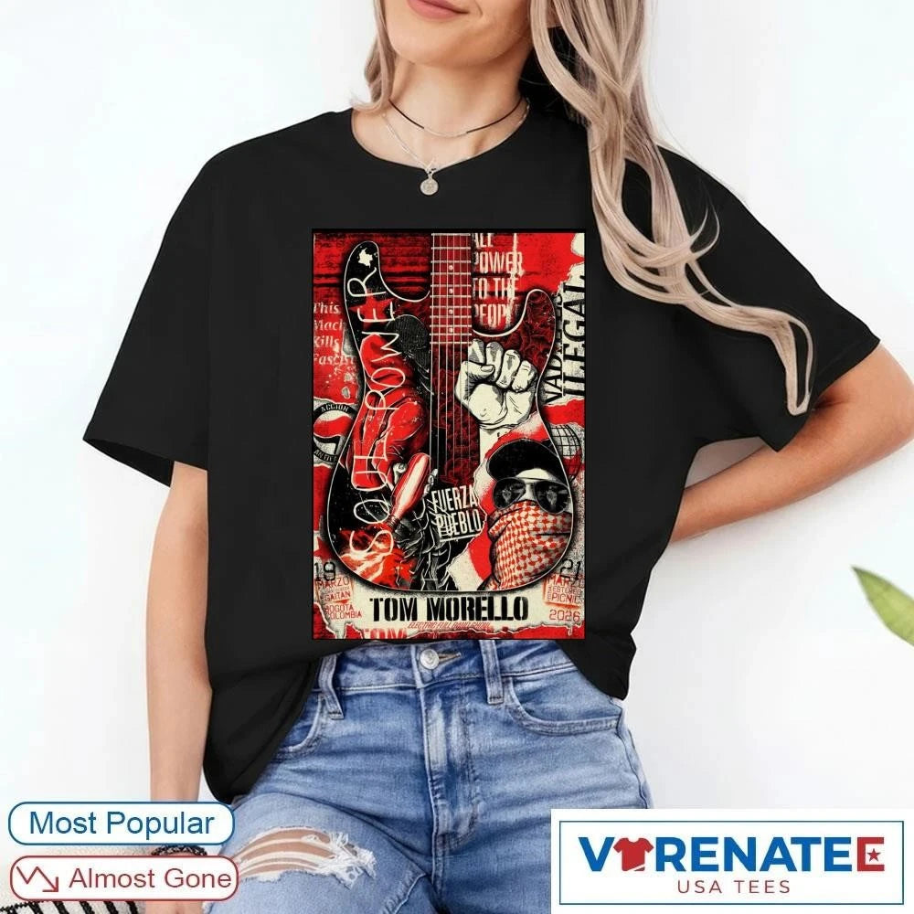 Official Tom Morello March 21 2026 Parque Simón Bolívar in Bogotá Colombia Poster T-Shirt