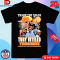 Official Tony Vitello Tennessee Vols 2025 Thank You Coach For The Memories Shirts