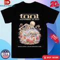 Official Tool Adelaide November 28 2025 Concert Australian Native Flowers Skeleton Shirts