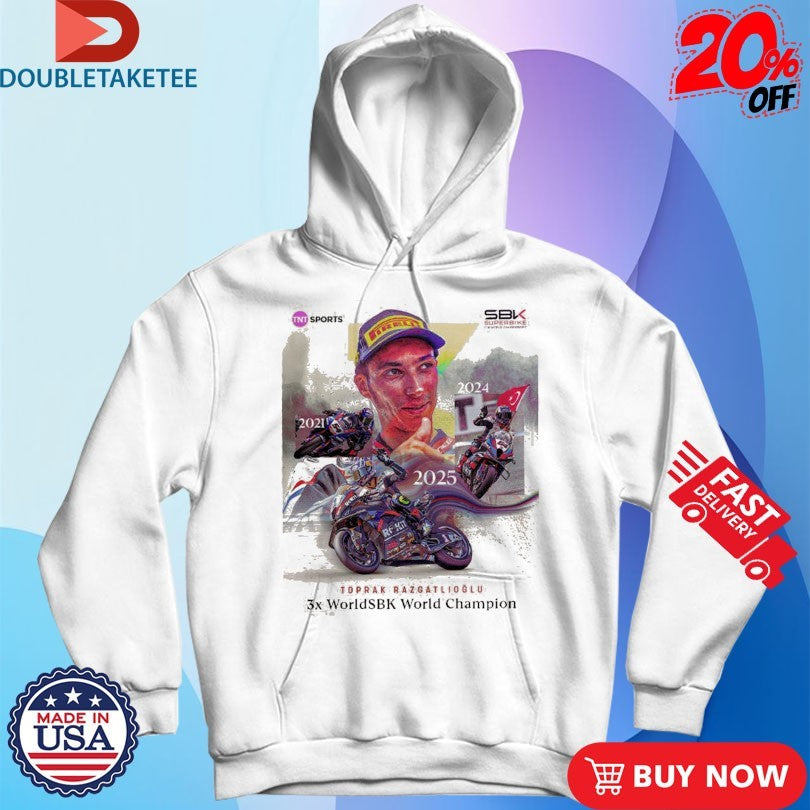 Official Toprak Razgatlioglu 2025 World Superbike 3x Worldsbk Champion Shirts