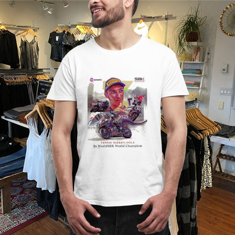 Official Toprak Razgatlioglu 2025 World Superbike 3x Worldsbk Champion Shirts