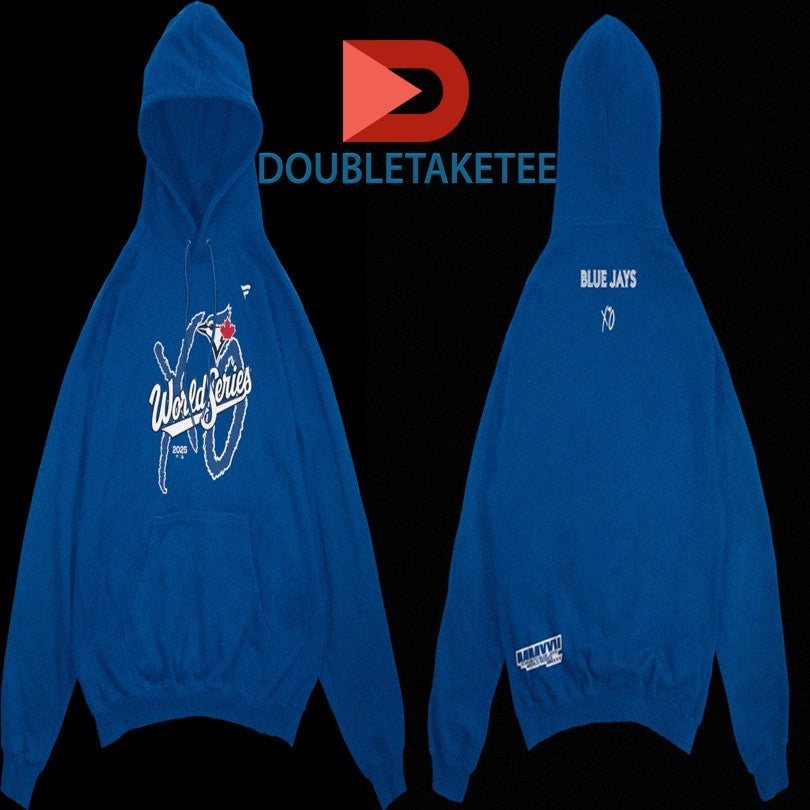 Official Toronto Blue Jays x The Weeknd Fanatics Royal 2025 World Series Legacy Fleece Shirts