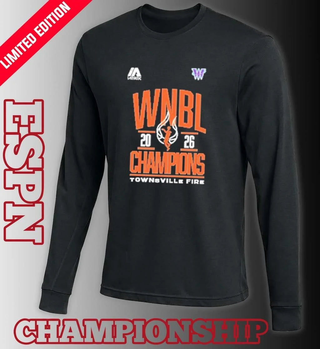Official Townsville Fire 2026 WNBL Champions Shirt