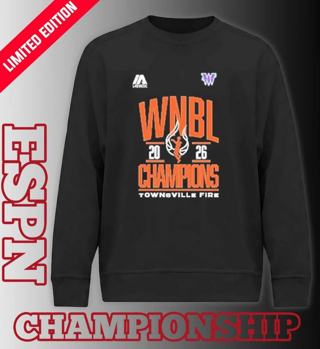 Official Townsville Fire 2026 WNBL Champions Shirt