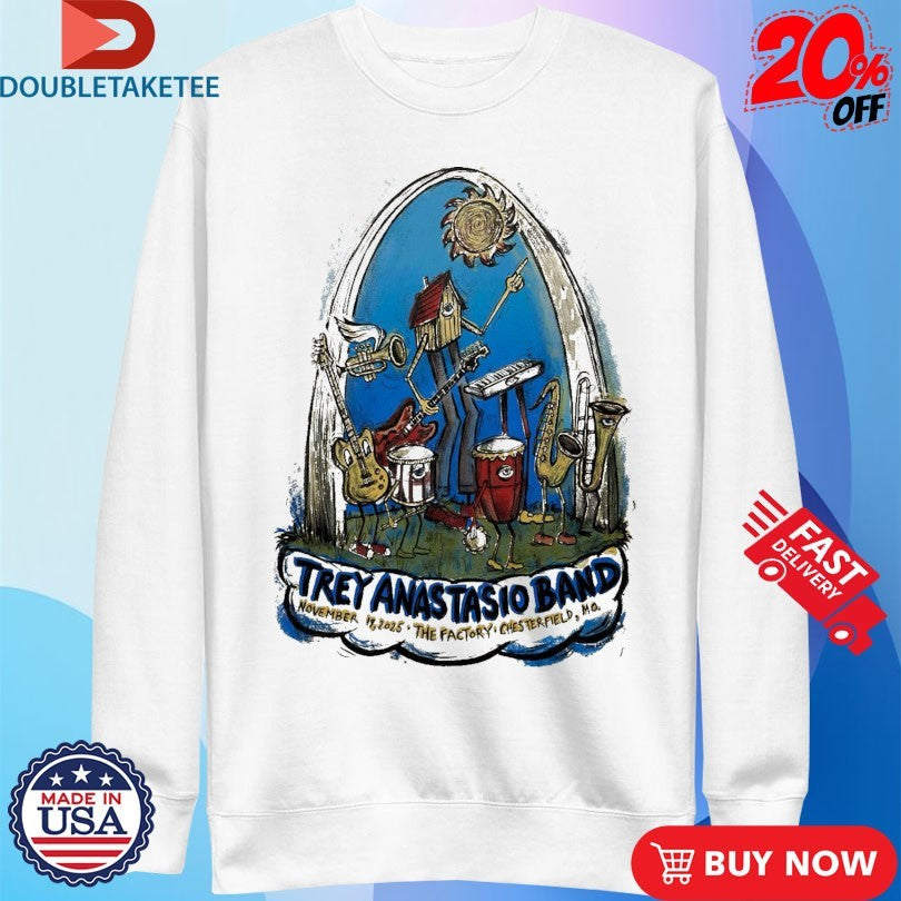 Official Trey Anastasio Band At The Factory On Nov 19 2025 Shirts