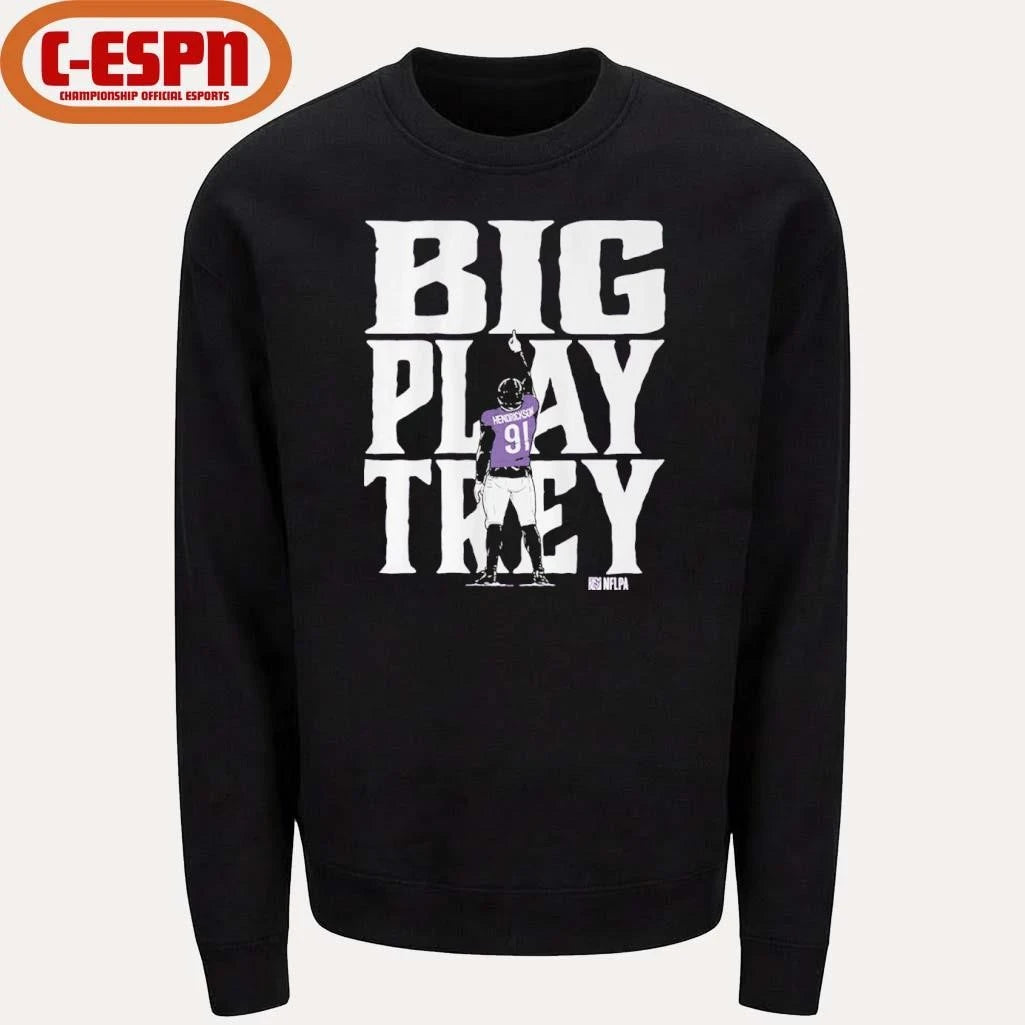 Official Trey Hendrickson Big Play Trey Baltimore Shirt