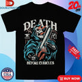 Official Troll Co Death Before Cubicles Full Throttle Chainsaw Skeleton Shirts