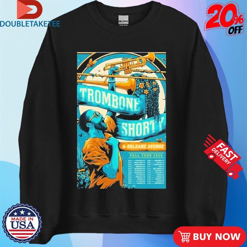 Official Trombone Shorty And Orlean Avenue Fall Tour 2025 Dates Shirts