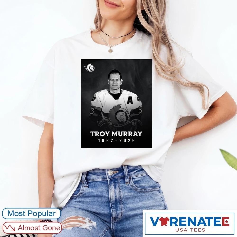 Official Troy Murray 1962-2026 Ottawa Senators T-Shirt