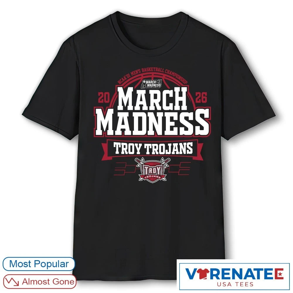 Official Troy Trojans 2026 NCAA DI Men’s Basketball Championship March Madness T-Shirt