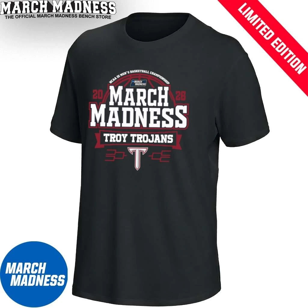 Official Troy Trojans March Madness NCAA Men’s Basketball 2026 T-Shirt