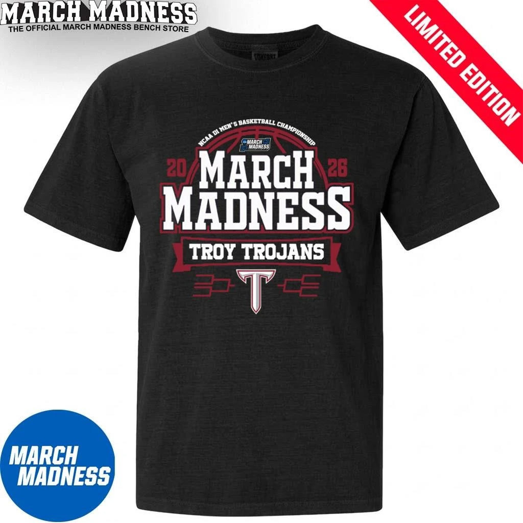 Official Troy Trojans March Madness NCAA Men’s Basketball 2026 T-Shirt