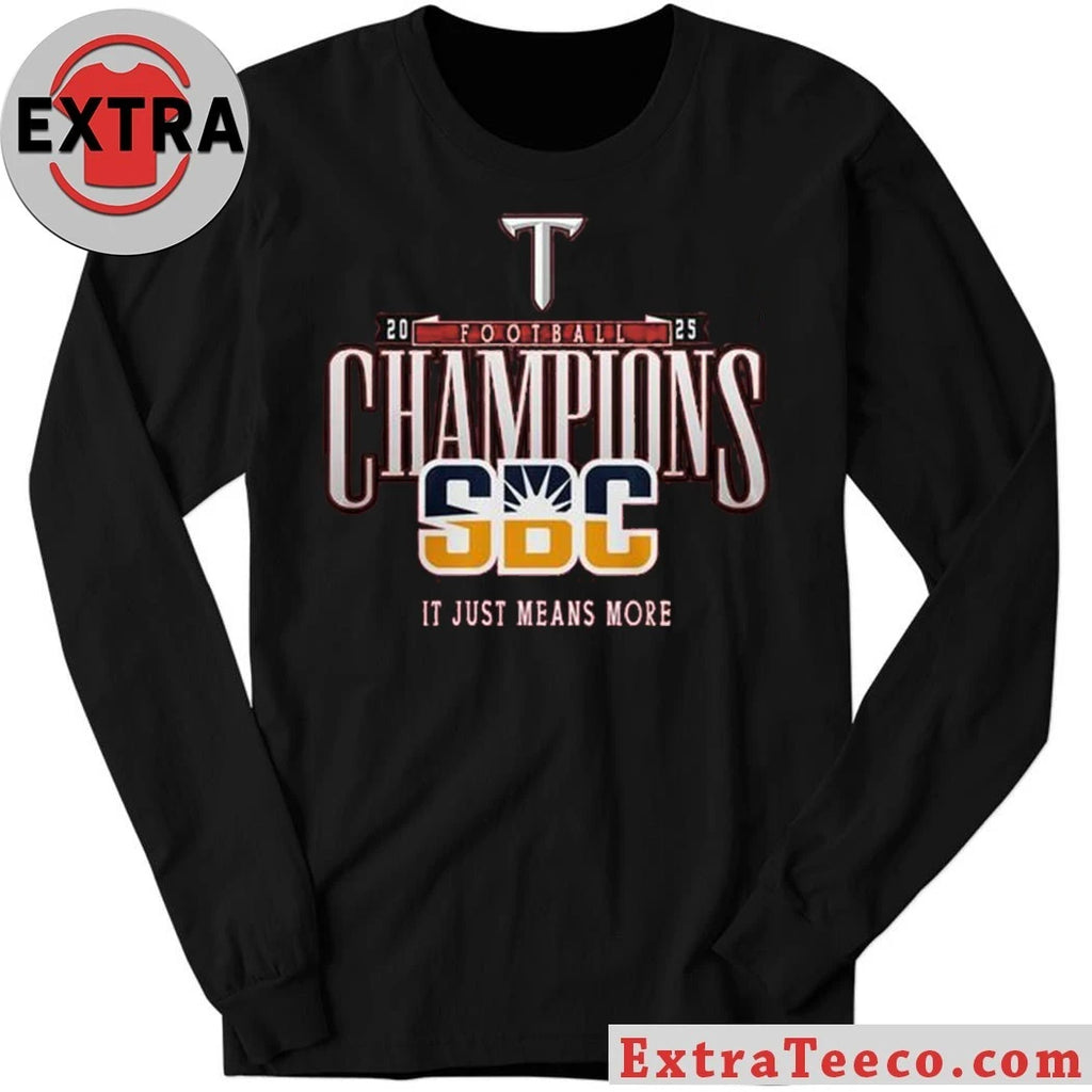 Official Troy Trojans Sun Belt Champions 2025 Celebrating Shirt