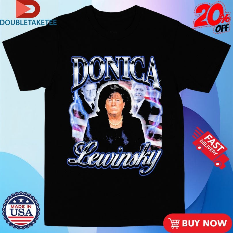 Official Trump And Bill Clinton Donica Lewinsky American Flag Shirts