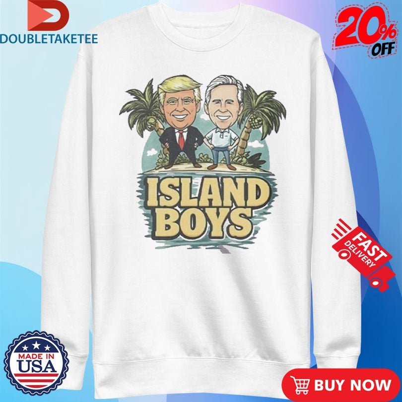 Official Trump And Jeffrey Epstein Island Boys Caricature Shirts