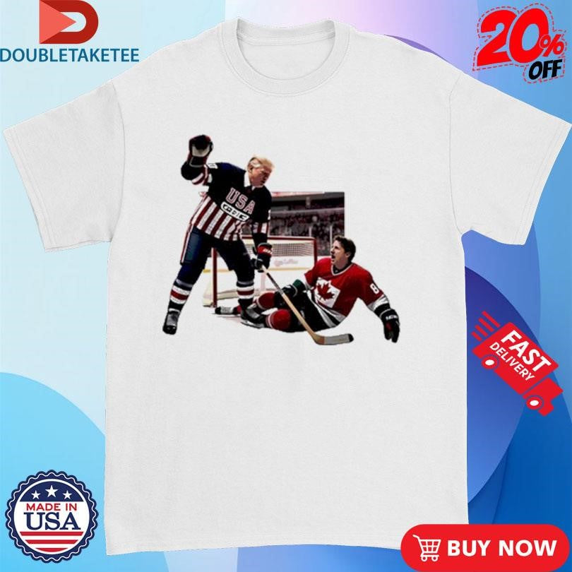 Official Trump USA Vs Canda Hockey T-shirts