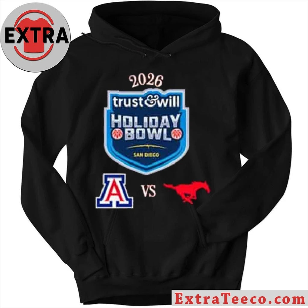 Official Trust &amp; Will Holiday Bowl 2026 between the Arizona Wildcats and the SMU Mustangs, January 2, 2026, at Snapdragon Stadium in San Diego, California, USA Shirt