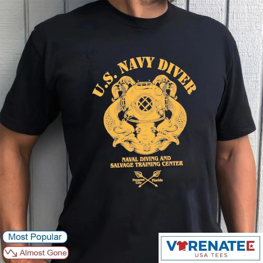 Official U.S. Navy Diver Naval Diving and Salvage Center 2026 T-Shirt