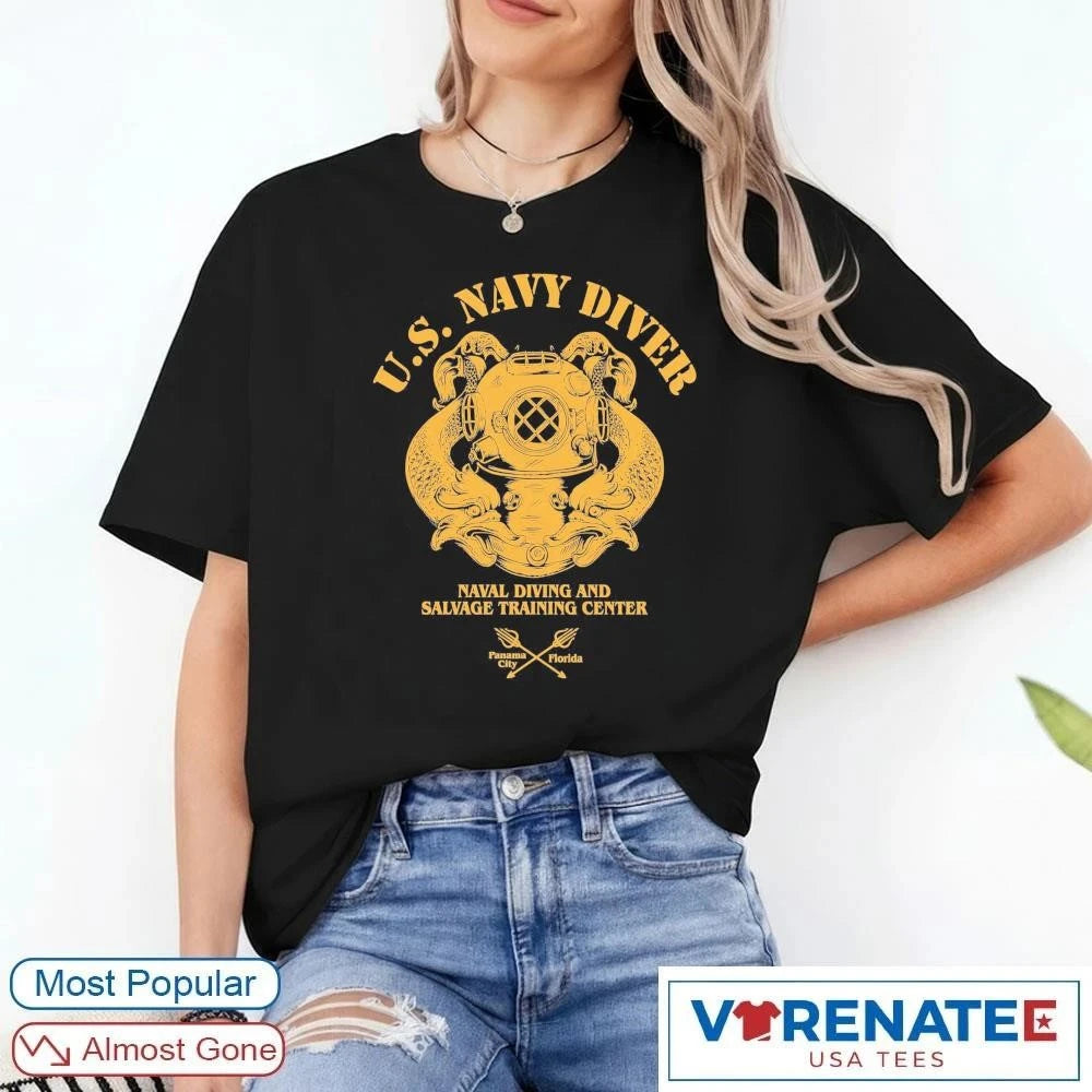 Official U.S. Navy Diver Naval Diving and Salvage Center 2026 T-Shirt