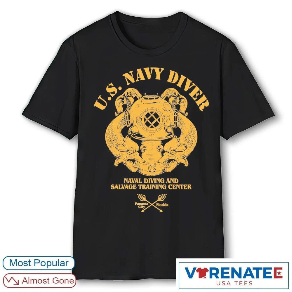 Official U.S. Navy Diver Naval Diving and Salvage Center 2026 T-Shirt