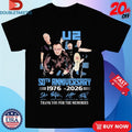 Official U2 50th Anniversary 1976 2026 Thank You For The Memories Shirts