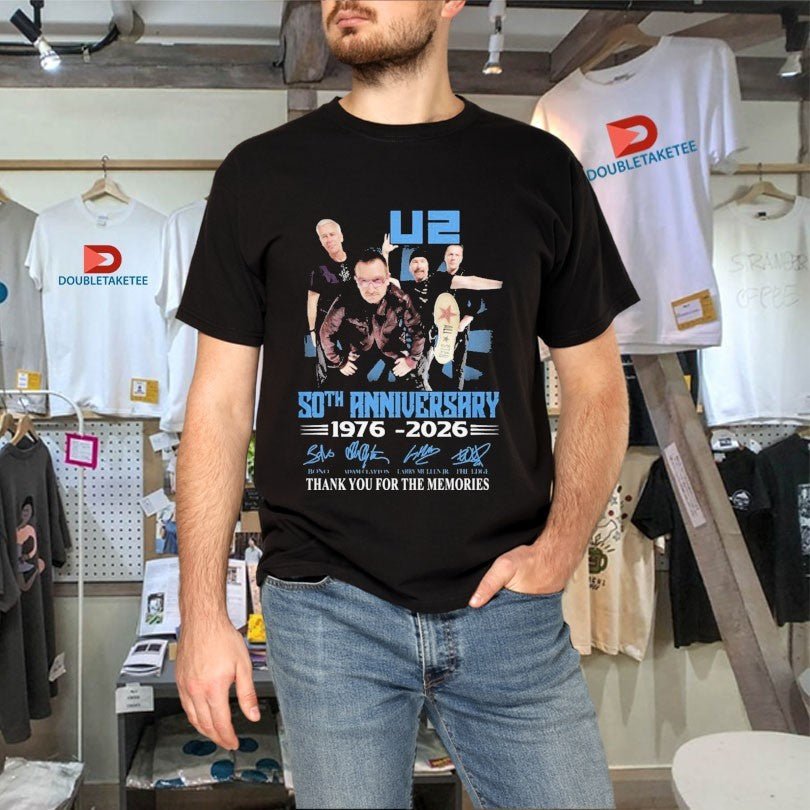 Official U2 50th Anniversary 1976 2026 Thank You For The Memories Shirts
