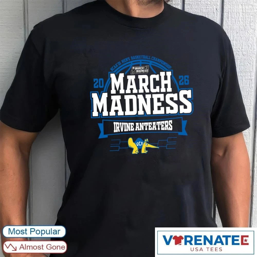 Official UC Irvine Anteaters 2026 NCAA DI Men’s Basketball Championship March Madness Bound T-Shirt