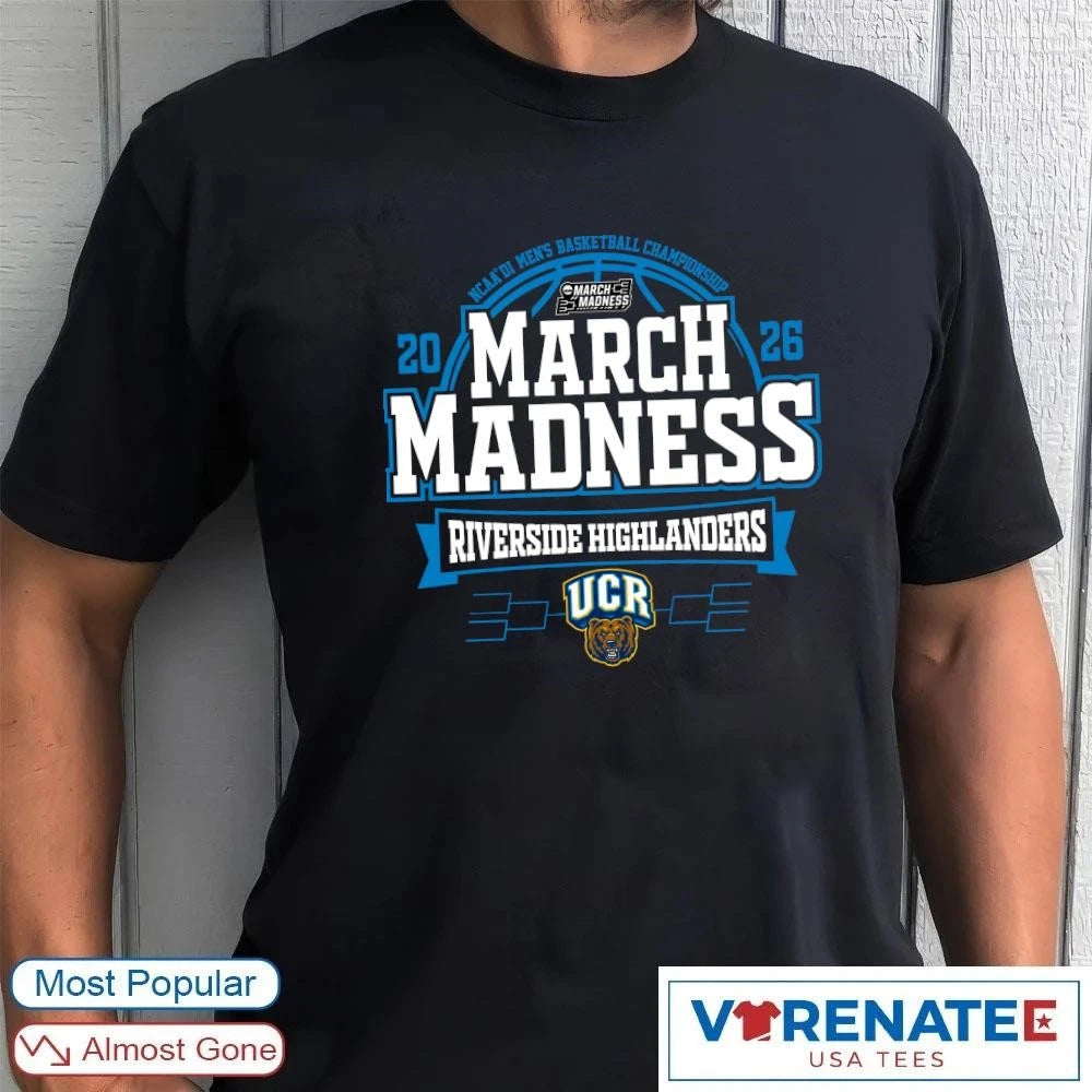 Official UC Riverside Highlanders 2026 NCAA DI Men’s Basketball Championship March Madness Bound T-Shirt