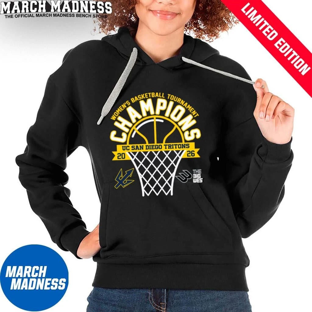 Official UC San Diego Tritons 2026 Big West Conference Women’s Basketball Tournament Champions Shirt