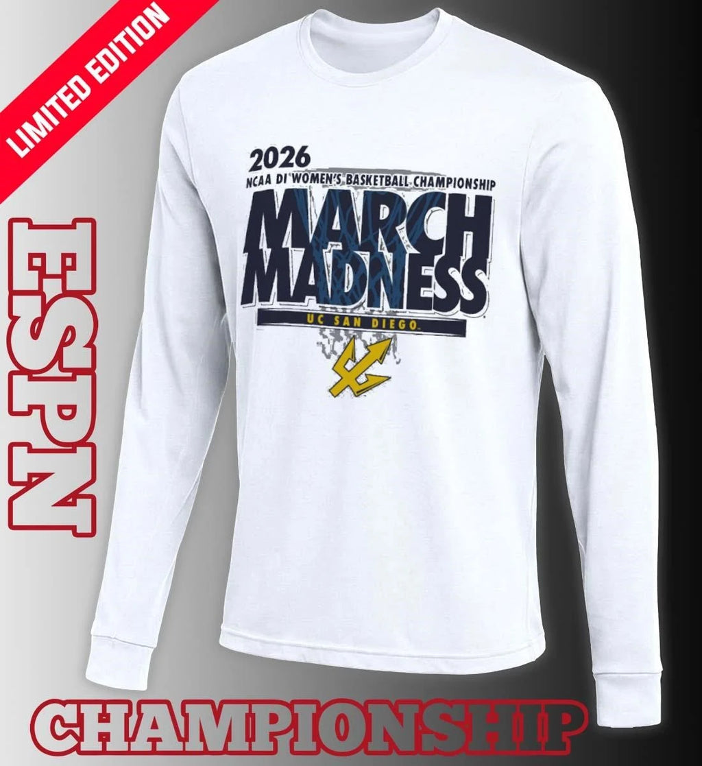 Official UC San Diego Women’s Basketball Single Team 2026 NCAA March Madness Shirt