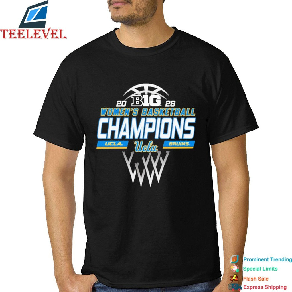 Official UCLA Bruins 2026 Big Ten Conference Women’s Basketball Regular Season Champions T-Shirts