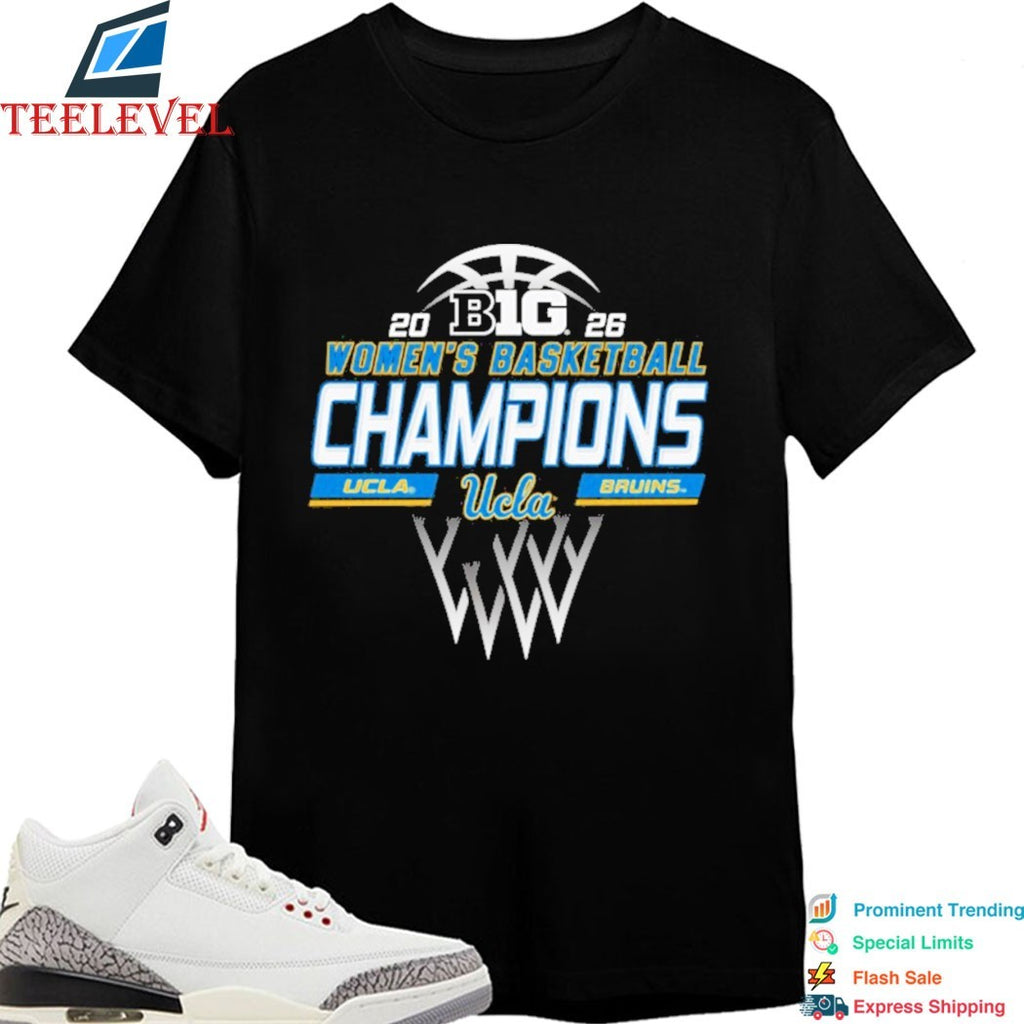 Official UCLA Bruins 2026 Big Ten Conference Women’s Basketball Regular Season Champions T-Shirts