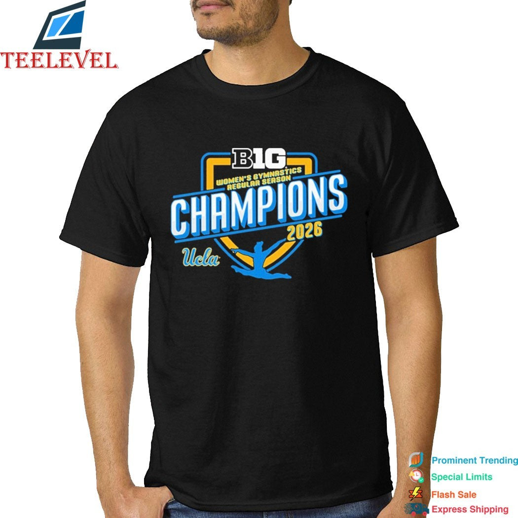 Official UCLA Bruins 2026 Big Ten Conference Women’s Gymnastics Regular Season Champions T-shirts