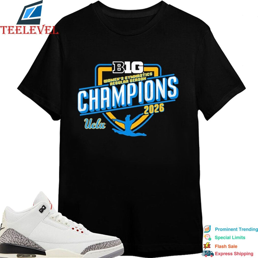 Official UCLA Bruins 2026 Big Ten Conference Women’s Gymnastics Regular Season Champions T-shirts